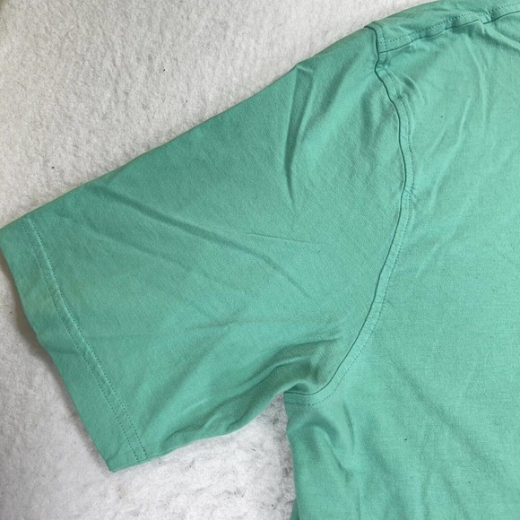 Greg Norman Men's XL Short Sleeve Mint Green Pock T Shirt Rainbow Shark Logo - Picture 4 of 12